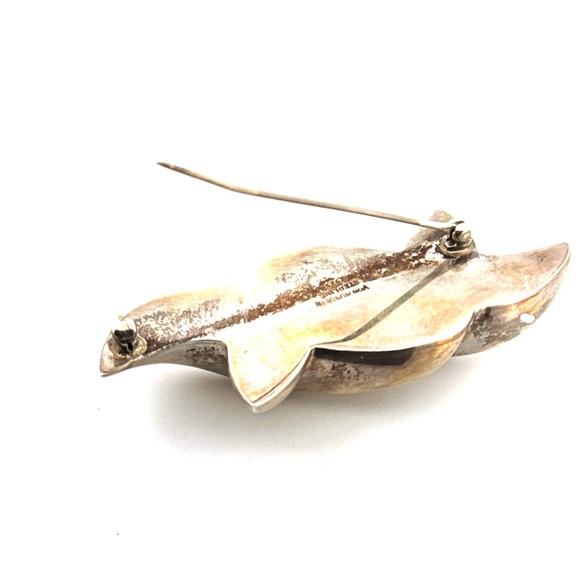 Patricia von Musulin Vintage Sterling Silver Twisted Motif Brooch Pin - Picture 8 of 15